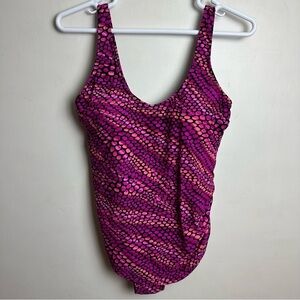 Swimsuits For All Beach Belle One Piece Swimsuit Bathing Suit Plus Size 18 pink